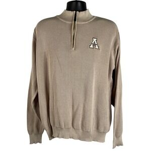 Byron Nelson Appalachian Men's Sweatshirt Beige Size XL Zip Long Sleeve Pullover